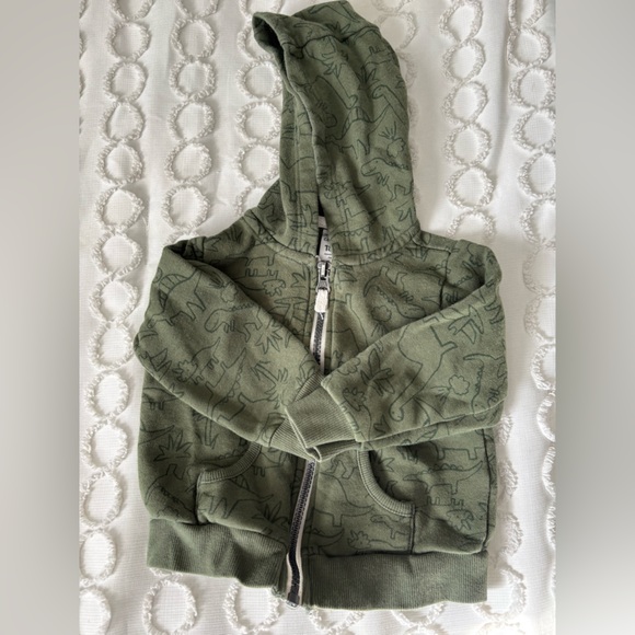 Carter's Green Dinosaur Hoodie Set - Picture 2 of 9